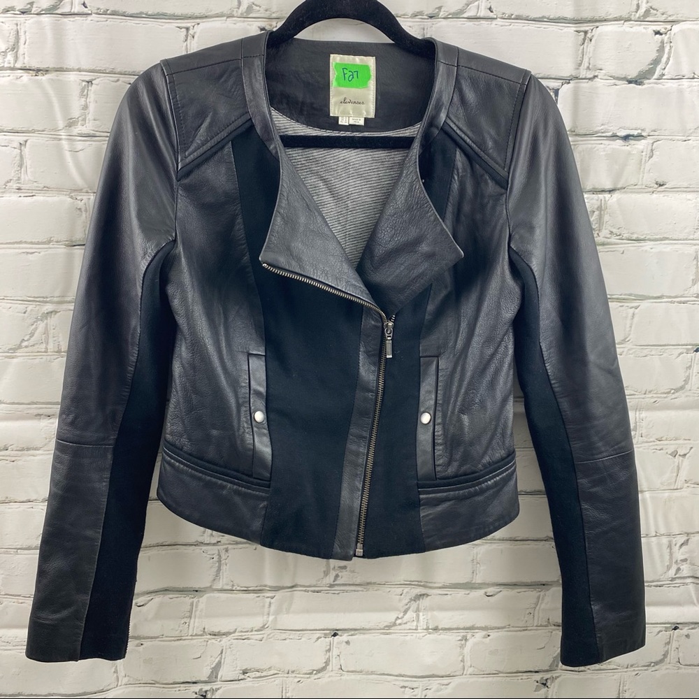 Elevenses (Anthropologie brand) genuine leather jacket